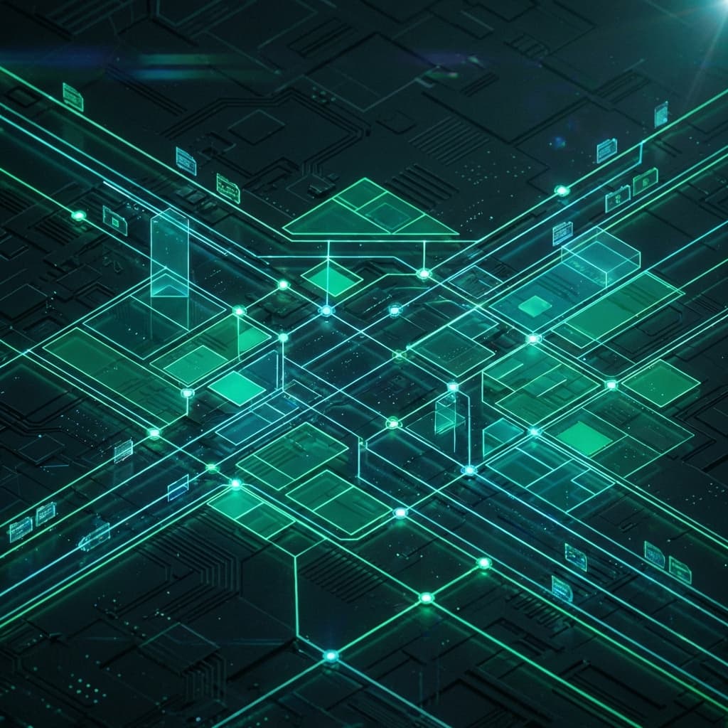 Abstract Map Data Visualization